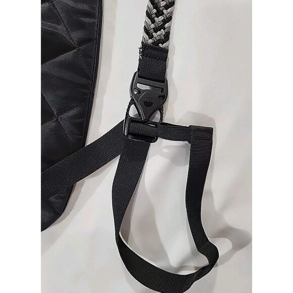 KAVU Rope Puff Sling Crossbody Backpack Travel Black Quilted Purse - Picture 6 of 12